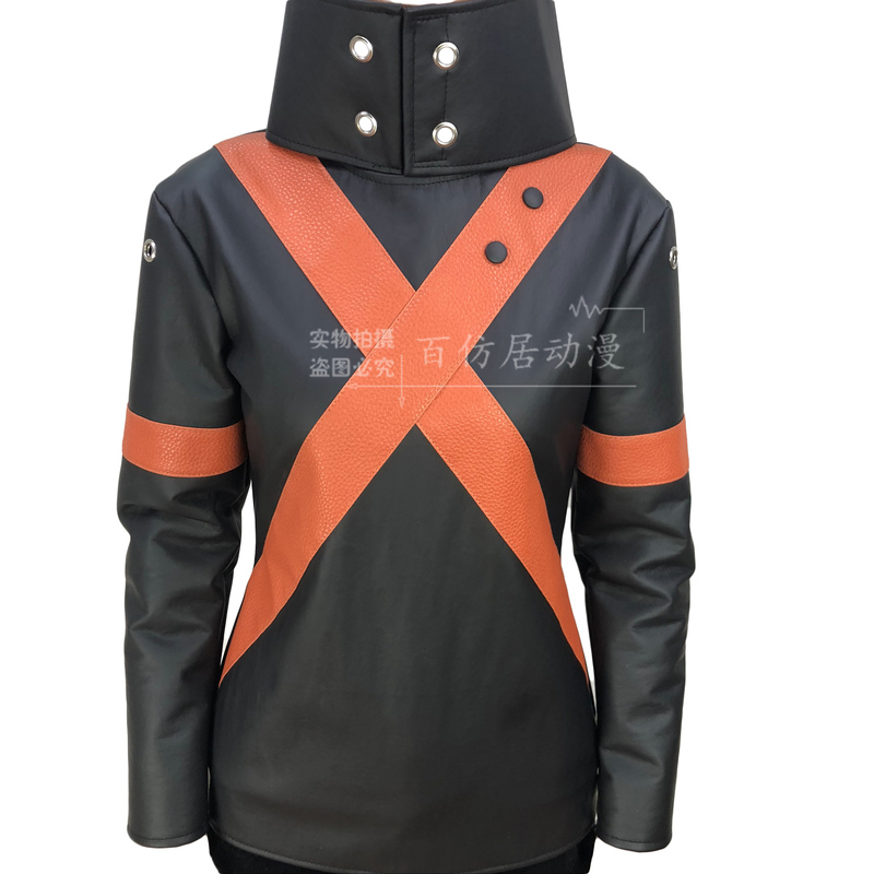 【Bai Fang Ju Animation】Explosive Cosplay Costume, Luxurious Battle Outfit, Leather Jacket, Winter Cosplay Clothing