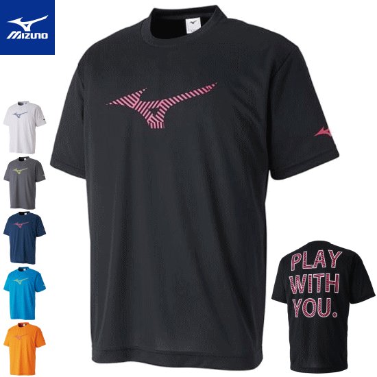 Japan Mizuno Meijin thick table tennis clothes men and women's sweat and sweat quick dry short sleeves T-shirt training sportswear jacket