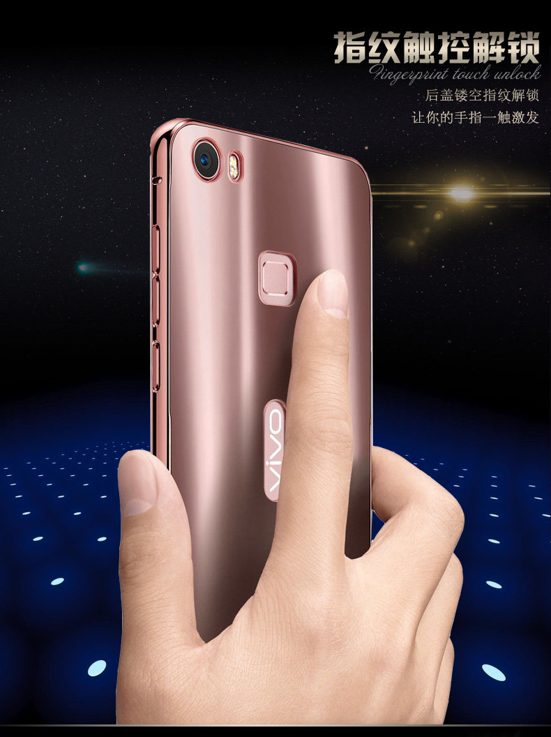 iy Ultra Slim Lightweight Aluminum Metal Bumper Dazzle Color Acrylic Back Cover Case for vivo Xplay5