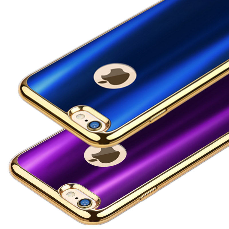 iy Ultra Slim Lightweight Dazzle Color Electroplating Soft Silicone TPU Back Cover Case for Apple iPhone 6S Plus/6 Plus