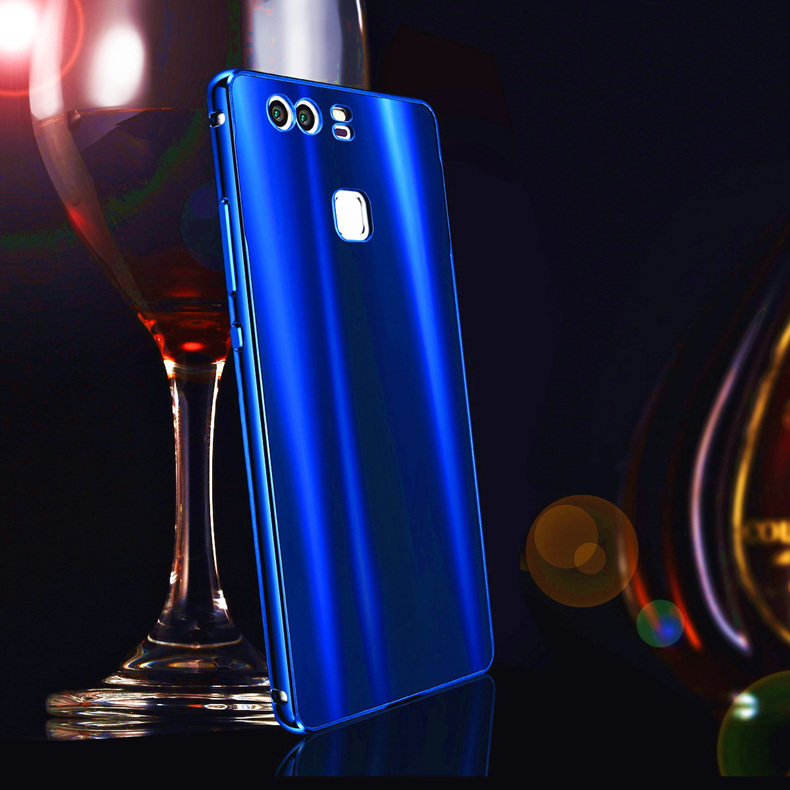 iy Ultra Slim Lightweight Aluminum Metal Bumper Dazzle Color Acrylic Back Cover Case for Huawei P9 Plus & Huawei P9