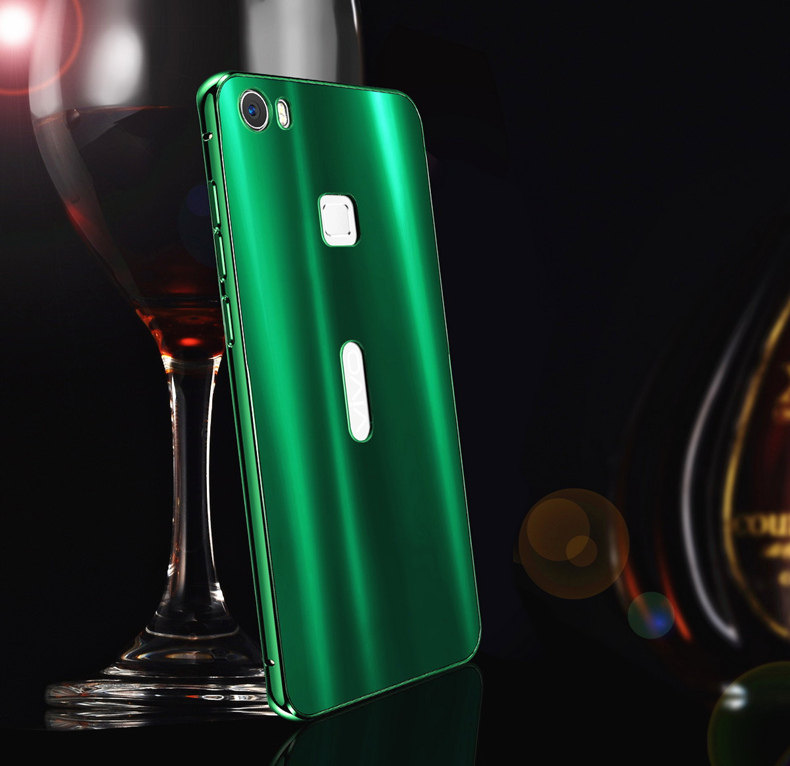 iy Ultra Slim Lightweight Aluminum Metal Bumper Dazzle Color Acrylic Back Cover Case for vivo Xplay5