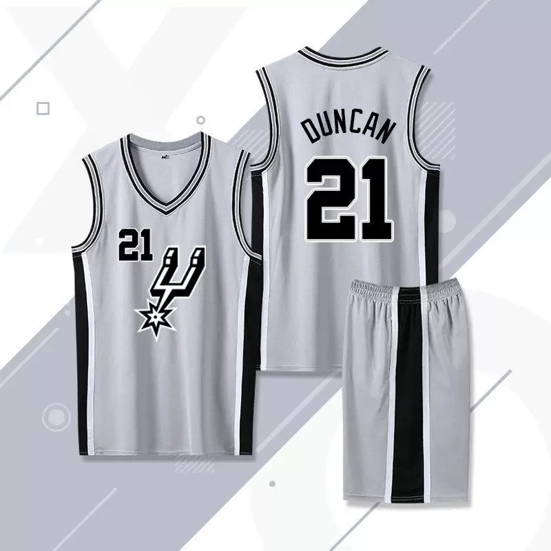 Футболка-форма для баскетбола Spurs Vinbanyama Джерси Duncan Fox Paul Ginobili Leonard Parker костюм униформа