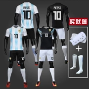 Áo Argentina Messi Pháp Anh Đức Bồ Đào Nha Quần áo trẻ em phù hợp với quần áo bóng đá nam - Bóng đá