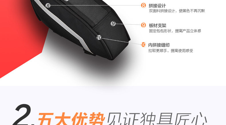 Sacoche pour vélo mixte EASYDO - Ref 2215955 Image 11