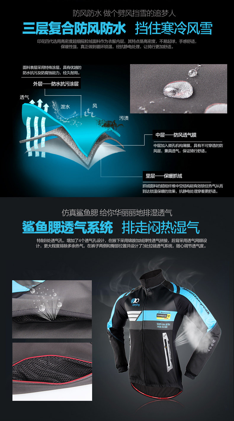 Tenue de cyclisme mixte MOUNTAINPEAK - Ref 2216582 Image 10