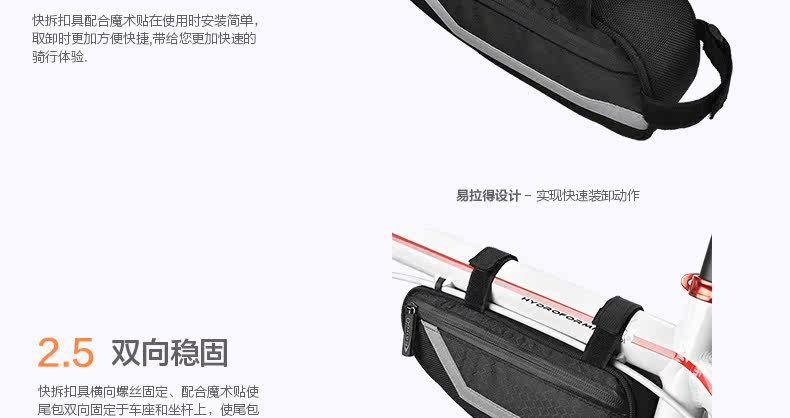 Sacoche pour vélo mixte EASYDO - Ref 2219440 Image 15