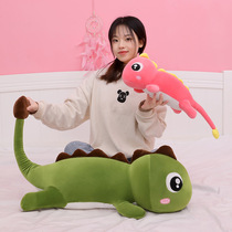 New manufacturer big-eyed dinosaur pillow two-color doll comfort doll girl pillow