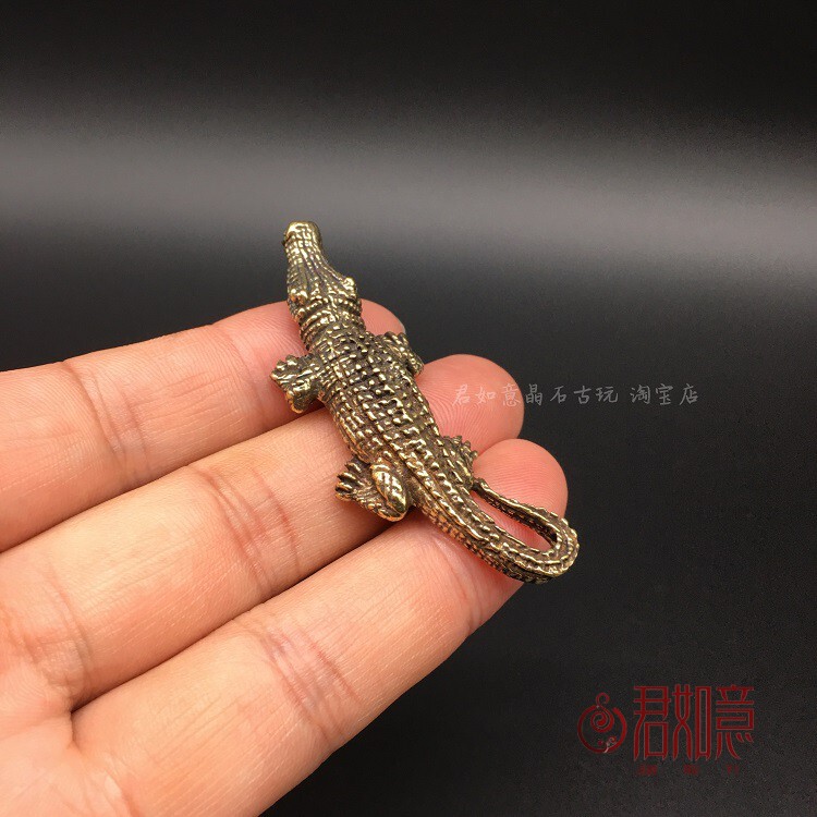 Solid Pure Copper Small Crocodile Pendant Mini Pocket Crocodile Open Mouth Commercial Giant Crocodile Small Ornament Keychain Copper Small Pieces Solid Pure Copper Small Crocodile Pendant Mini Pocket Crocodile Open Mouth Commercial Giant Crocodile Small Ornament Keychain Copper Small Pieces