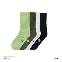 PSO Brand 20AW1 socks men and women solid color stockings thick needle stockings Tide Brand spring and summer thin trend