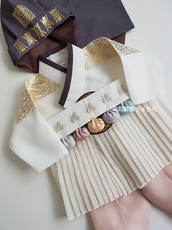 Пояс 【荷花韩服】儿童韩服腰带/韩服福腰带一周岁韩服腰带h-j704