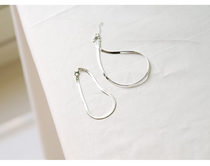 Khí tiết hoang dã 925 sterling bạc vòng chân nữ đôi rắn xương vòng cổ Nhật Bản trang sức cá tính Hàn Quốc vòng tay sinh viên Hàn Quốc - Vòng chân vòng chân bạc tây tạng