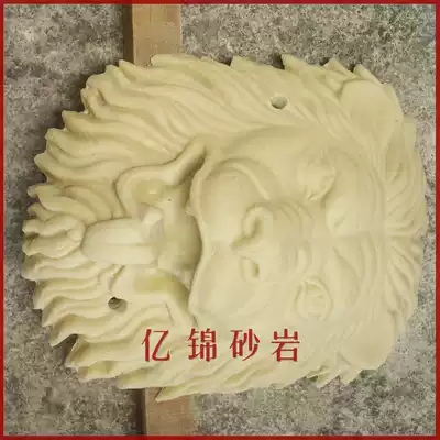 Artificial sandstone glass fiber sculpture Hotel Villa indoor and outdoor garden landscape wall spray water lion head pendant