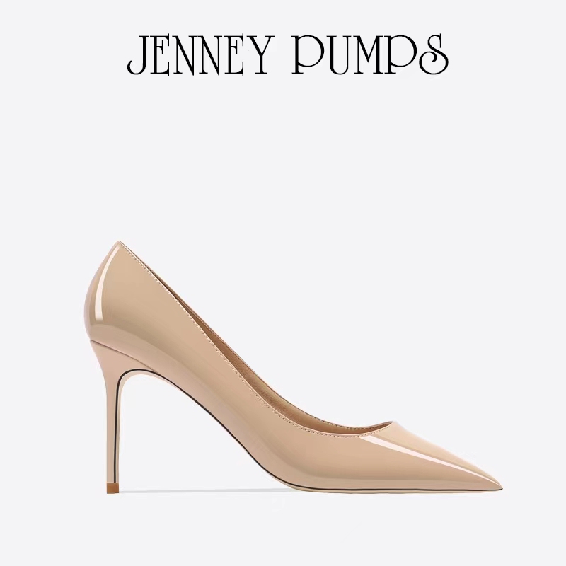 Zhou Zhenjie Series [Skin Like Cream] Nude High Heels Women's Stiletto Versatile Pointed Toe Genuine Leather Young Women's Shoes