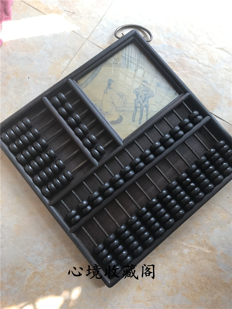 Antiques, antiques, old objects, second-hand goods collection, twenty-five years of the Republic of China, high-account abacus, account room, study room decoration ornaments