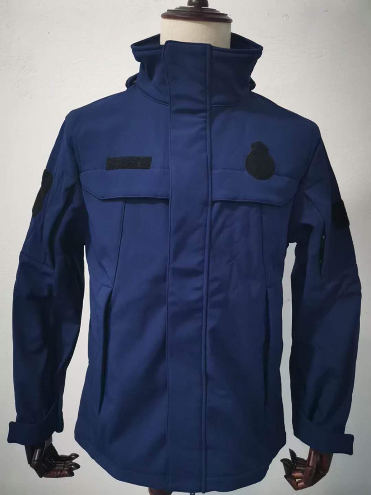 New flame blue jacket winter fleece jacket waterproof fire blue outdoor mountaineering jacket