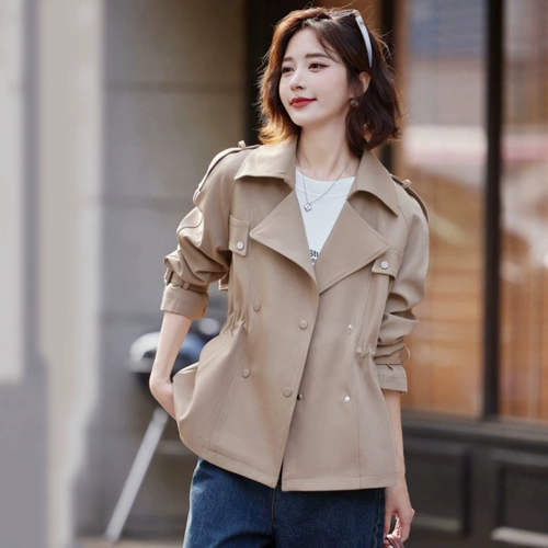 Костюм, плащ, куртка, осенний приталенный корсет для отдыха, изысканный стиль, подходит для подростков