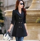 Áo gió của phụ nữ mùa xuân và mùa thu dài trung mặc của phụ nữ - Trench Coat