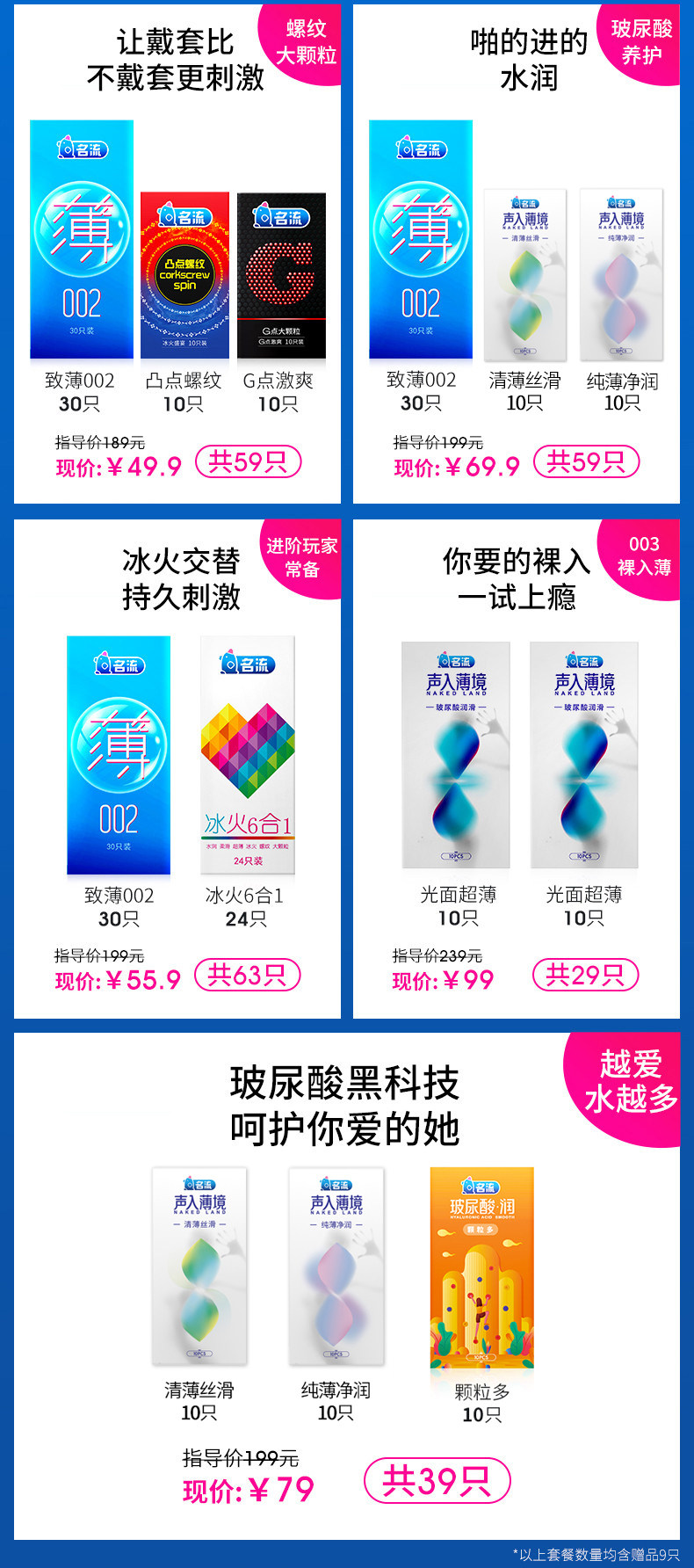 名流 避孕套组合 49只装 图3