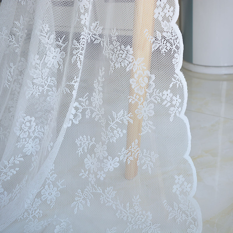 High-End White Lace Fabric Curtains, Wedding Veils, Mesh Fabric, Dessert Table Props, Fabric Material 