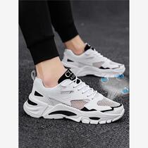 Big boys shoes summer thin breathable mesh junior high school students 10 teenagers 12 boys 15 years old sports dad trendy shoes