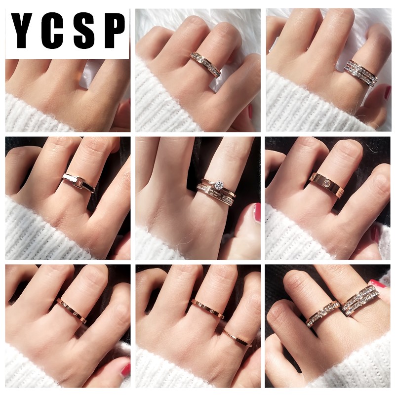 Net Red Index Finger Ring Shake Sound Super Fire Decoration Ring Women Ins Titanium Steel Rose Gold Fashion Personality Tide Not To Fall