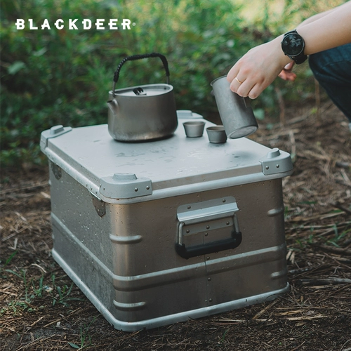 Дорожный металлический вместительный и большой ящик для хранения для кемпинга, коробочка для хранения, снаряжение для авто, алюминиевый сплав