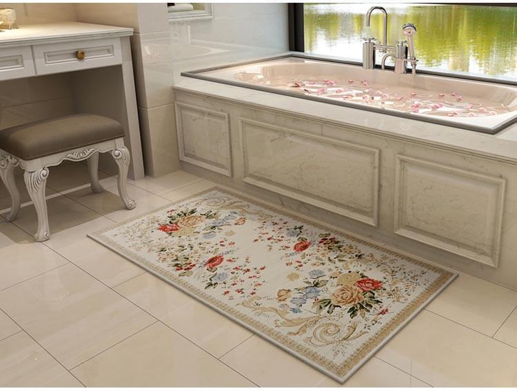 Zhonghong Thảm lối vào chenille jacquard lối vào hiên phòng ngủ cạnh giường Hội trường mục vụ lục địa có thể được giặt bằng máy - Thảm thảm phòng ngủ