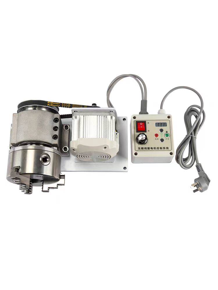 Шпиндель 小型车床木工佛珠抛光机修杆机夹头80/100/125卡盘无动力主轴总成