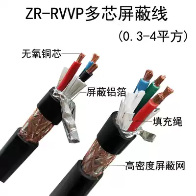 RVVP2 core 3 core 5 core 0 3 1 0 75 square shielding line 4 core 0 5 controls the signal wire cable sheathed cable