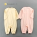 Tongtai cotton mùa xuân và mùa thu kín quần áo một mảnh quần áo trẻ em jumpsuit leo núi quần áo nam và nữ quần áo trẻ em gần gũi không xương - Áo liền quần