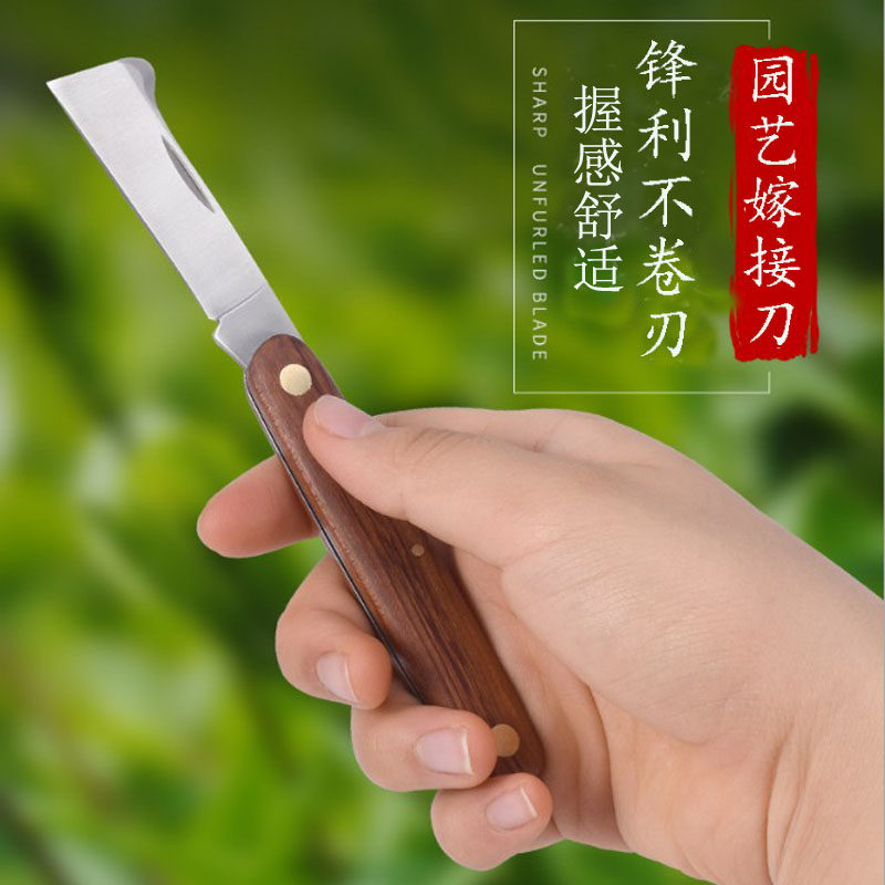 Grafting knife bud to pick up fruit trees German special steel multifunctional hand sapling wood tree gardening professional sapling tool knife-Taobao