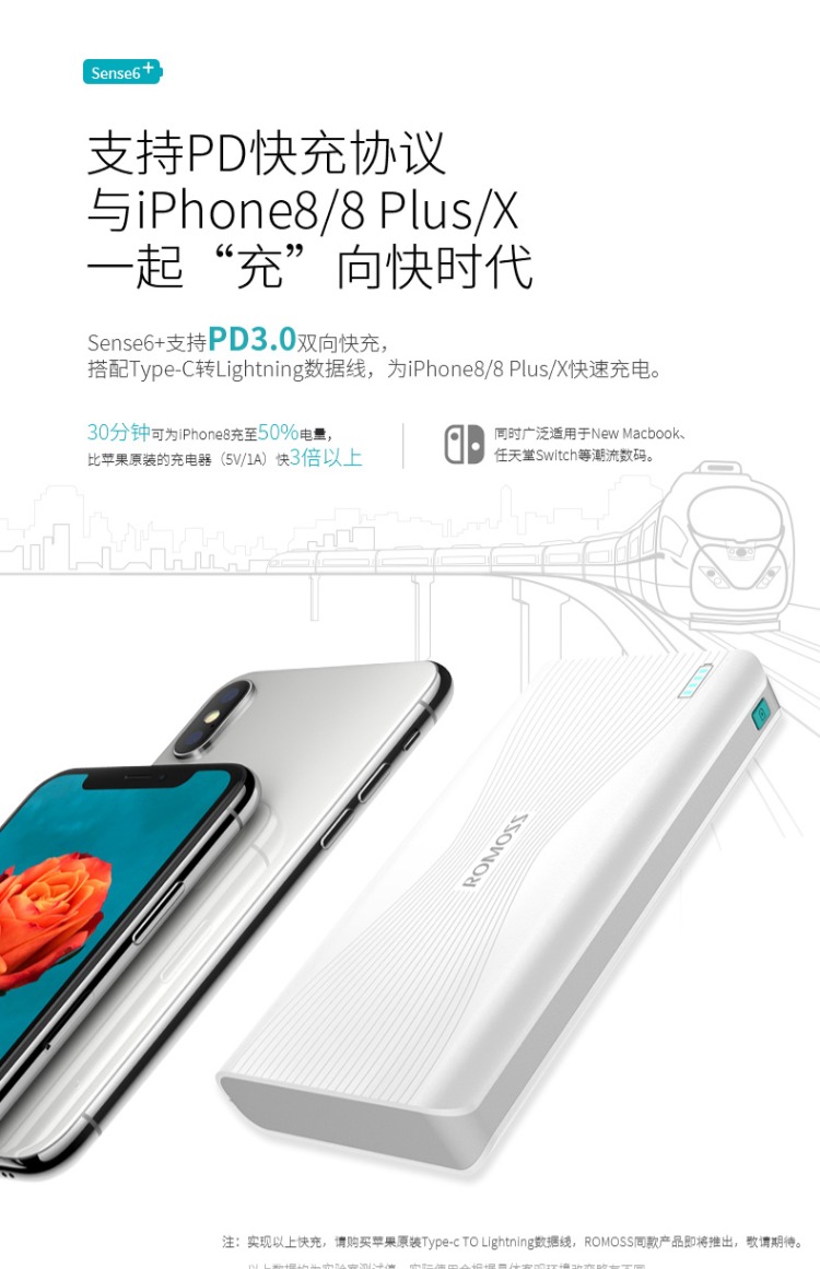 Luoma Shi chính hãng hai chiều nhanh rechargeyour 18W nhỏ gọn kho báu di động 20.000 mA phổ điện thoại di động PD QC3.0 Apple iPhone x 8 kê Huawei switch Type-c - Ngân hàng điện thoại di động sạc dự phòng sạc nhanh