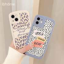 Apple 13 phone case iPhone12 all-inclusive ins Wind BAO WEN13pro max painted leather protective cover 11 anti-fall xs xr Net Red 8Plus