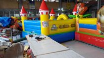 Small Inflatable Entertainment Castle Milk Powder milk powder Climbing Trampoline Gas Mold Outdoor Indoor Children Slide
