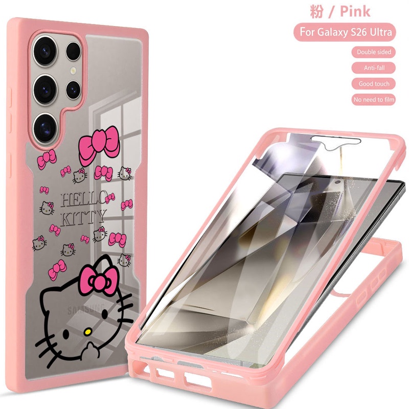 Suitable for Samsung S26Ultra Double-Sided Full-Cover Case Galaxy S25Ef Silicone Soft Case S23Ultra Front and Rear Anti-Drop Galaxy S22+ Cartoon Cute Personalized Men's and Women's Models S21 Suitable for Samsung S26Ultra Double-Sided Full-Cover Case Galaxy S25Ef Silicone Soft Case S23Ultra Front and Rear Anti-Drop Galaxy S22+ Cartoon Cute Personalized Men's and Women's Models S21