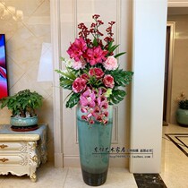 Jingdezhen ceramic floor Vase ornaments living room flower arrangement dried flower hotel decoration simple modern large vase