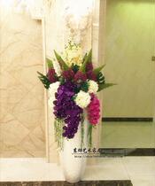 European fashion living room floor vase home wedding home decoration whole floral set Big Vase simulation flower
