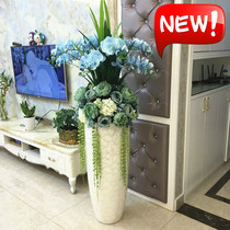 FRP living room floor vase simulation floral set decoration flower decoration European hotel sales department decoration