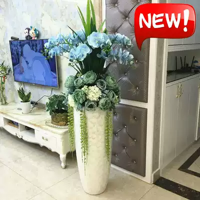 Fiberglass living room floor-to-ceiling simulation floral set decorative floral ornaments European-style hotel sample house display center decoration