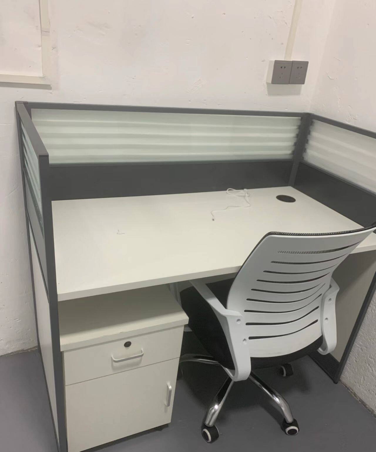 Staff screen desk telemarketing operator card position office table and chair combination sales station staff small card seat