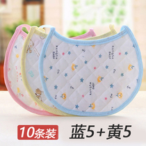 Baby saliva towel baby small walled mouth pure cotton lacing newborn 0-6 months Mens and womens pocket Summer thin section 1 year old