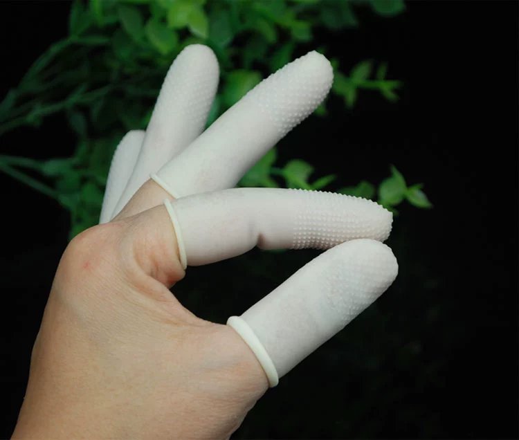 Dày chống trượt nước chống mài mòn cao su bao ngón tay cao su bảo vệ đếm tiền bảo hiểm lao động cao su công nghiệp bao ngón tay