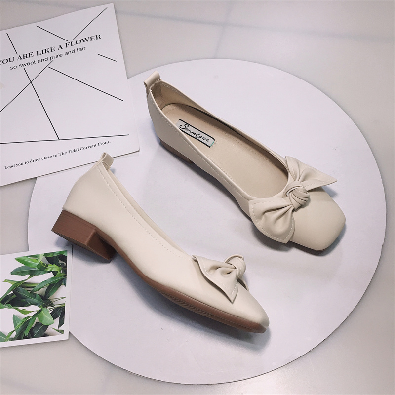 Broken size clearance special loss clearance spring and autumn new flat pointed toe shallow mouth shoes four seasons shoes all-match women's shoes