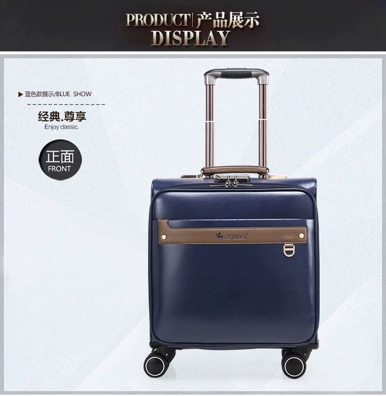 Paul xe đẩy trường hợp bánh xe phổ quát kinh doanh Hàn Quốc vali lên vali nhỏ 16 inch du lịch phải có vali