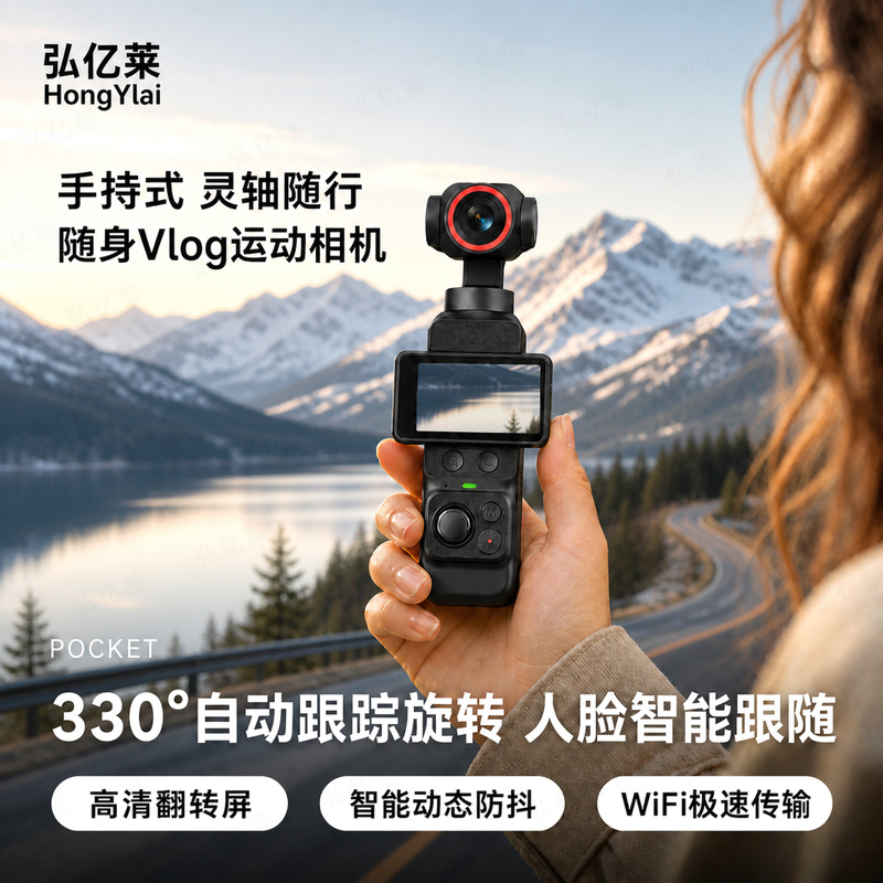 Pocket4K Hd Handheld Gimbal Camera Student Party Vlog Pocket Portable Outdoor Sports Camera Travel Pocket4K Hd Handheld Gimbal Camera Student Party Vlog Pocket Portable Outdoor Sports Camera Travel