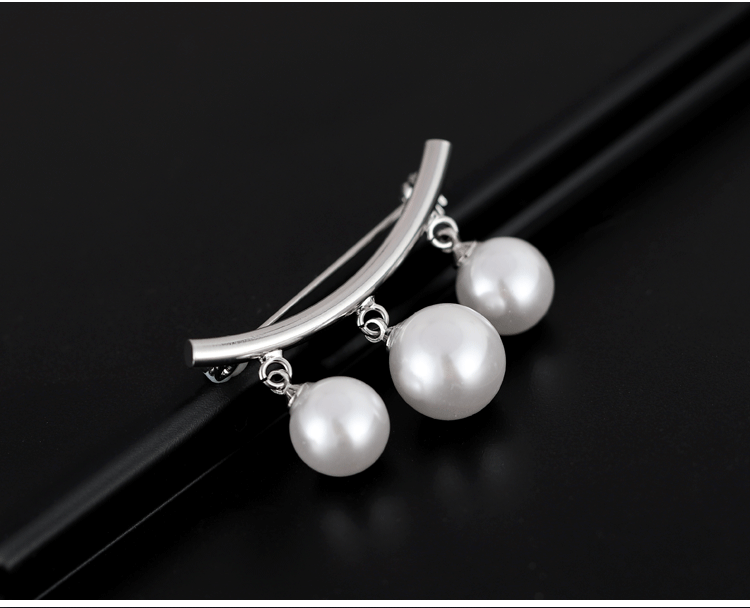 Wild Pearl Trâm Corsage Pin Hàn Quốc Không khí sang trọng Áo len cardigan Áo khoác đơn giản Shaw Buckle Trâm Nữ ghim cài áo