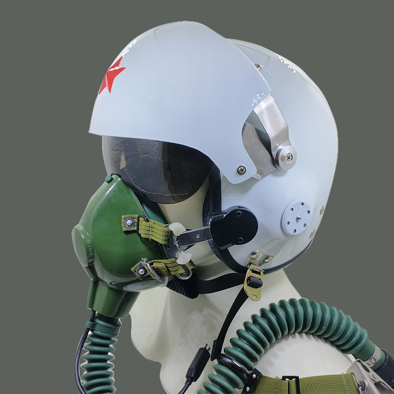 Replica Pilot Helmet, Personalized Military Enthusiast Helmet, Dual Lenses, Can Be Equipped with an Oxygen Mask, Classic Collectible Souvenir Replica Pilot Helmet, Personalized Military Enthusiast Helmet, Dual Lenses, Can Be Equipped with an Oxygen Mask, Classic Collectible Souvenir