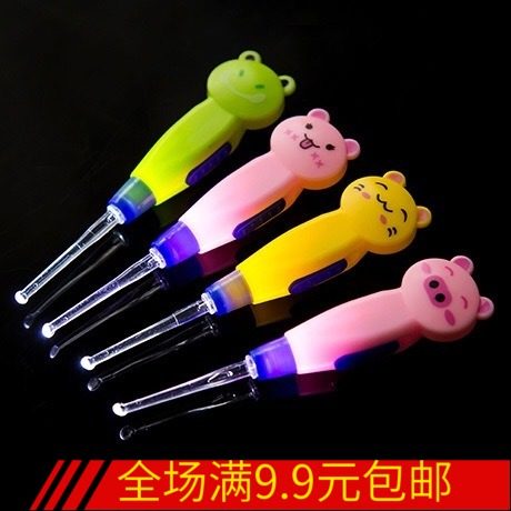 Cartoon animal pattern ear removable clean ear and dig spoon baby baby baby's ear tool