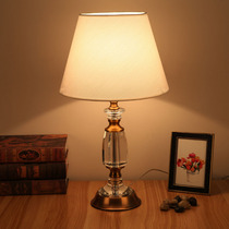 Eurostyle American Crystal Table Lamp Bedroom headlights Living room Creative Book Room Cozy Wedding room Extravagant Decorative lamps